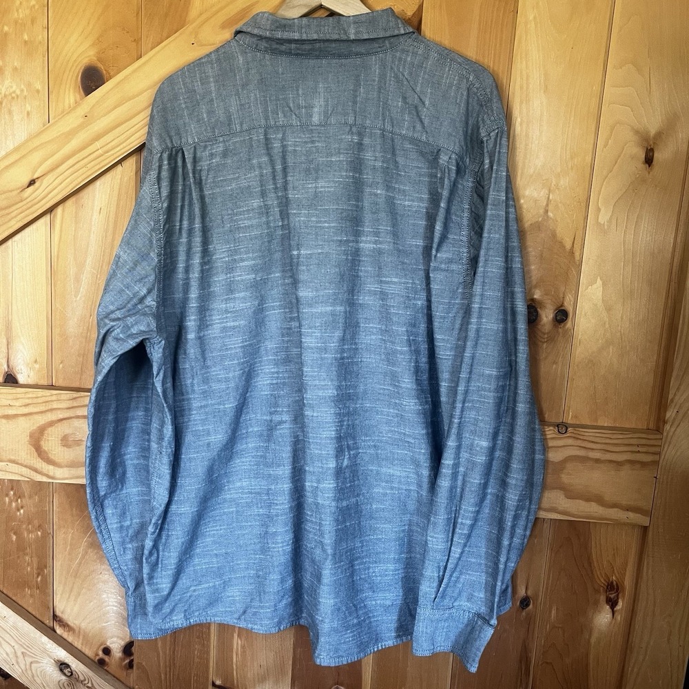 Wrangler Men's 3XL‎ Light Gray Long Sleeve Button-Down Cotton Shirt RN130274 - Picture 13 of 13